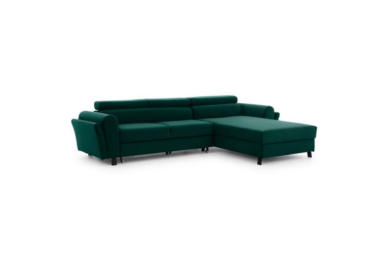 Seksjon Eltap Mariall 288x200x92 cm - Monolith 37, Grønn, Høyre - Møbler - Sofaer - Sovesofaer - Sovesofa divan