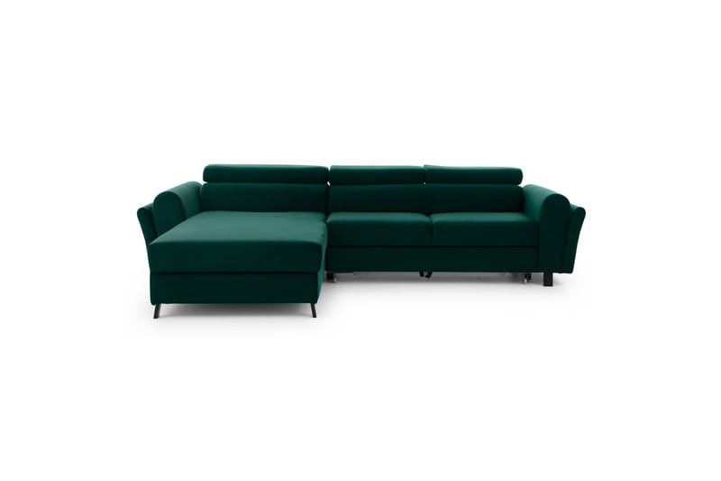 Seksjon Eltap Mariall 288x200x92 cm - Monolith 37, Grønn, Venstre - Møbler - Sofaer - Sovesofaer - Sovesofa divan