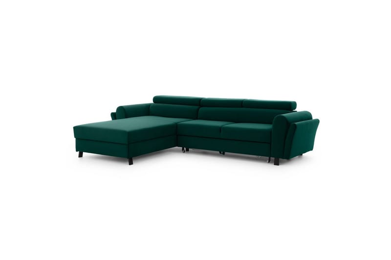 Seksjon Eltap Mariall 288x200x92 cm - Monolith 37, Grønn, Venstre - Møbler - Sofaer - Sovesofaer - Sovesofa divan