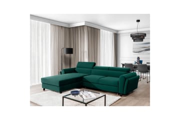 Seksjon Eltap Mariall 288x200x92 cm - Monolith 37, Grønn, Venstre - Møbler - Sofaer - Sovesofaer - Sovesofa divan