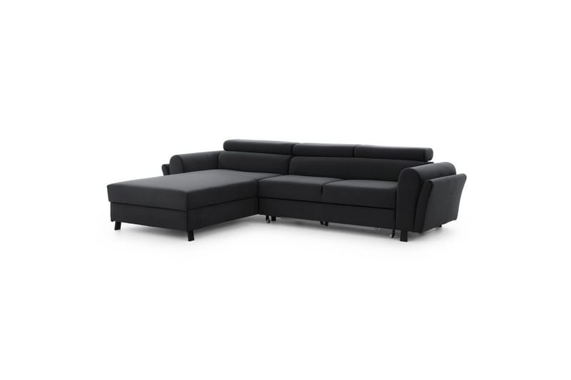 Seksjon Eltap Mariall 288x200x92 cm - Monolith 97, Mørk Grå, Venstre - Møbler - Sofaer - Sovesofaer - Sovesofa divan