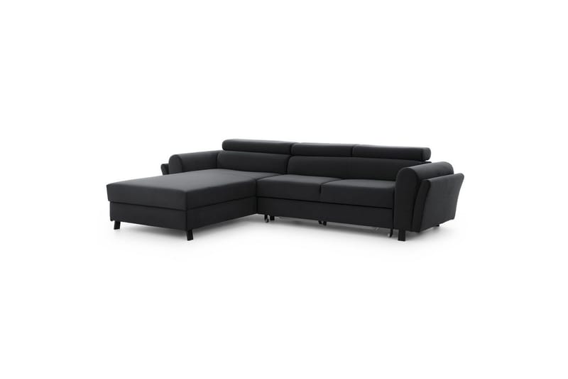 Seksjon Eltap Mariall 288x200x92 cm - Monolith 97, Mørk Grå, Venstre - Møbler - Sofaer - Sovesofaer - Sovesofa divan