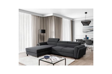 Seksjon Eltap Mariall 288x200x92 cm - Monolith 97, Mørk Grå, Venstre - Møbler - Sofaer - Sovesofaer - Sovesofa divan