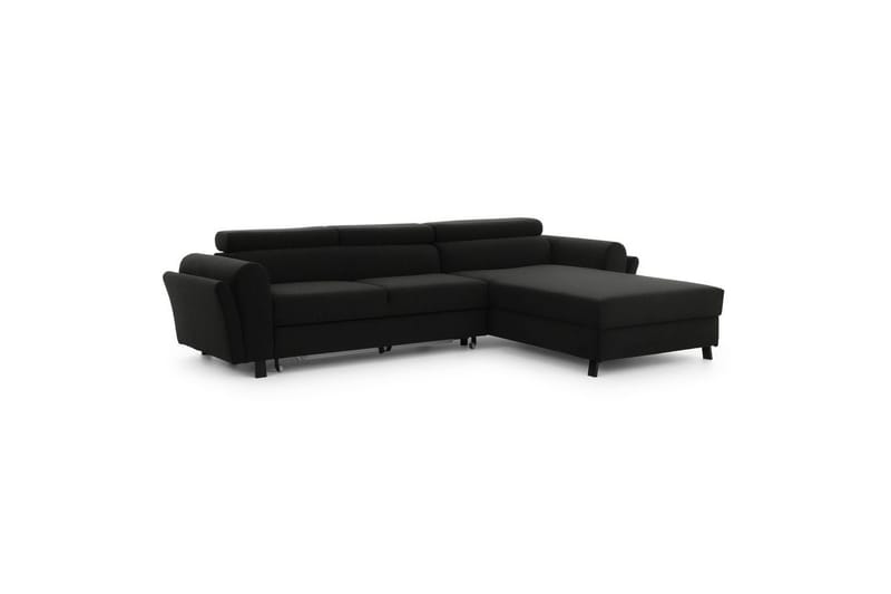 Seksjon Eltap Mariall 288x200x92 cm - Sawana 14, Svart, Høyre - Møbler - Sofaer - Sovesofaer - Sovesofa divan