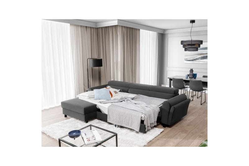Seksjon Eltap Mariall 288x200x92 cm - Sawana 21, Grå, Venstre - Møbler - Sofaer - Sovesofaer - Sovesofa divan