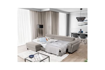 Seksjon Eltap Mariall 288x200x92 cm - Paros 02, Beige, Venstre - Møbler - Sofaer - Sovesofaer - Sovesofa divan