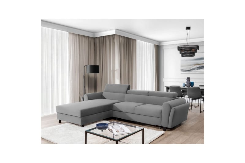 Seksjon Eltap Mariall 288x200x92 cm - Paros 05, Lys grå, Venstre - Møbler - Sofaer - Sovesofaer - Sovesofa divan