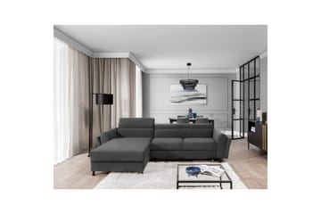 Seksjon Eltap Mariall 288x200x92 cm - Paros 06, Grå, Venstre - Møbler - Sofaer - Sovesofaer - Sovesofa divan