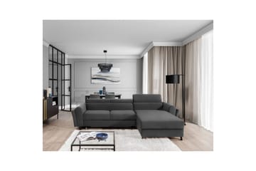 Seksjon Eltap Mariall 288x200x92 cm - Paros 06, Grå, Høyre - Møbler - Sofaer - Sovesofaer - Sovesofa divan