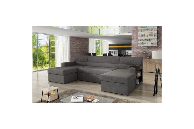 Seksjon Eltap Markos 310x159x90 cm - Lars 99, Mørk Grå, Høyre - Møbler - Sofaer - Sovesofaer - U sovesofa