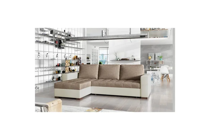 Seksjon Eltap Newark 237x150x90 cm, Sawana 25, Soft 33, Brun, Beige