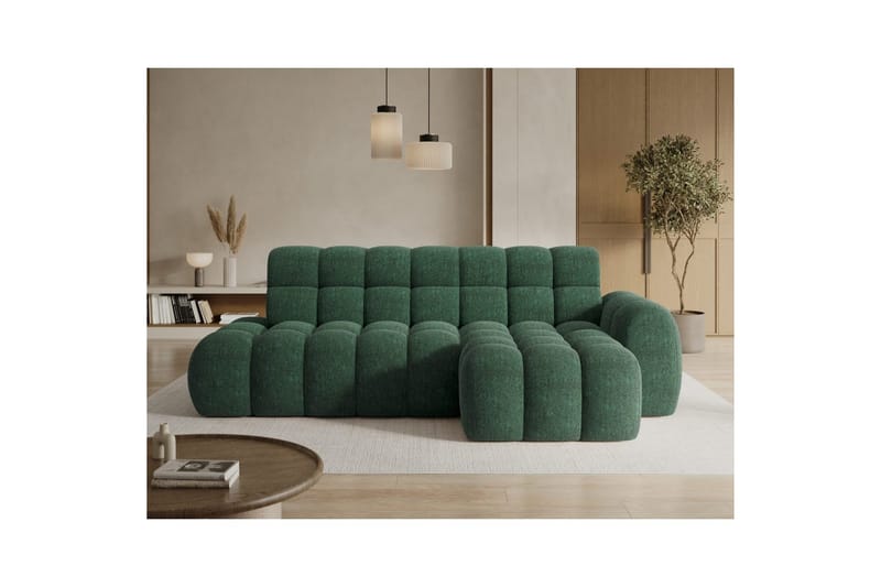 Seksjonssofa Eltap Ceedro 283x165x98 cm - Amore 35, Grønn, Høyre - Møbler - Sofaer - Sovesofaer - Sovesofa divan