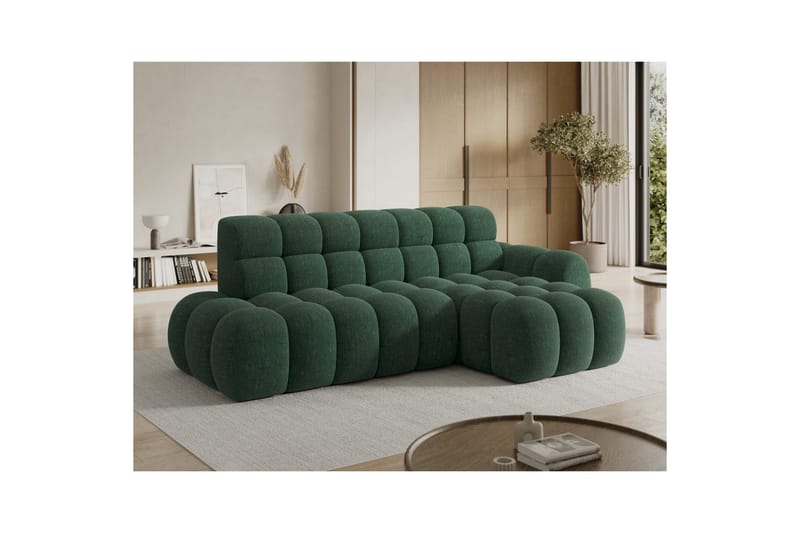 Seksjonssofa Eltap Ceedro 283x165x98 cm - Amore 35, Grønn, Høyre - Møbler - Sofaer - Sovesofaer - Sovesofa divan