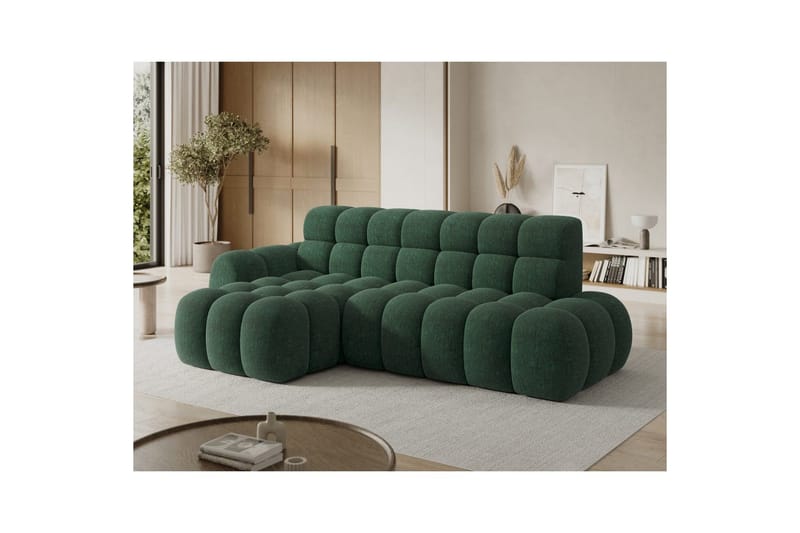 Seksjonssofa Eltap Ceedro 283x165x98 cm - Amore 35, Grønn, Venstre - Møbler - Sofaer - Sovesofaer - Sovesofa divan