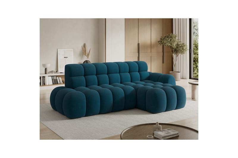 Seksjonssofa Eltap Ceedro 283x165x98 cm - Amore 40, Blå, Høyre - Møbler - Sofaer - Sovesofaer - Sovesofa divan