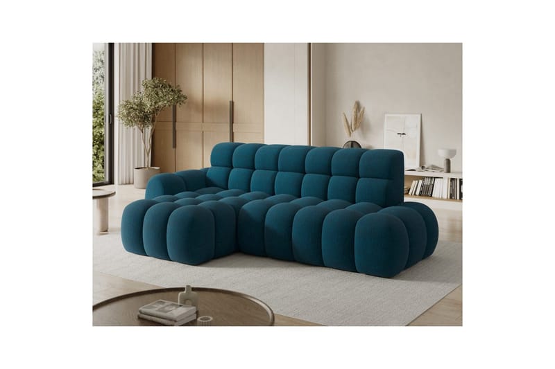 Seksjonssofa Eltap Ceedro 283x165x98 cm - Amore 40, Blå, Venstre - Møbler - Sofaer - Sovesofaer - Sovesofa divan