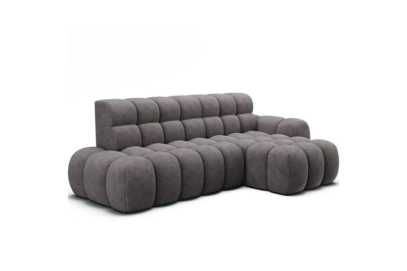 Seksjonssofa Eltap Ceedro 283x165x98 cm - Aura 04, Grå, Høyre - Møbler - Sofaer - Sovesofaer - Sovesofa divan