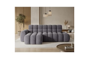 Seksjonssofa Eltap Ceedro 283x165x98 cm - Aura 04, Grå, Venstre - Møbler - Sofaer - Sovesofaer - Sovesofa divan