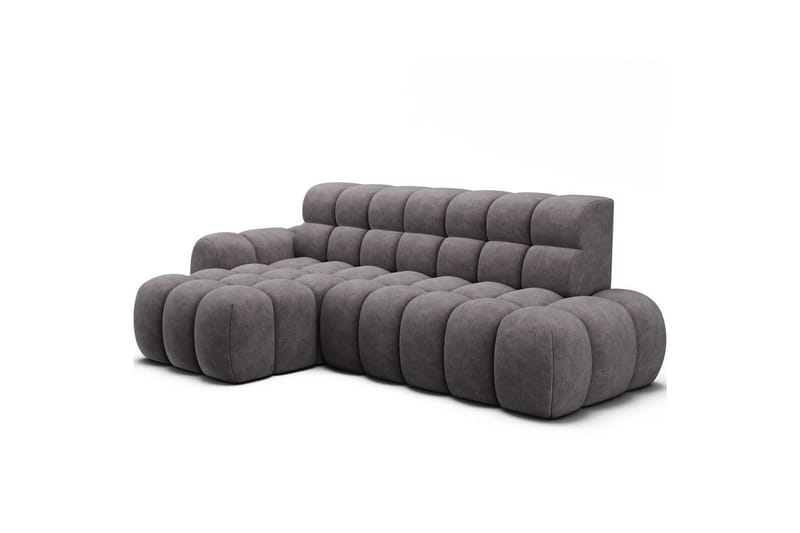 Seksjonssofa Eltap Ceedro 283x165x98 cm - Aura 04, Grå, Venstre - Møbler - Sofaer - Sovesofaer - Sovesofa divan
