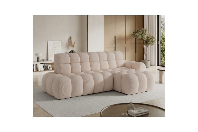 Seksjonssofa Eltap Ceedro 283x165x98 cm - Jarell 20, Beige, Høyre - Møbler - Sofaer - Sovesofaer - Sovesofa divan