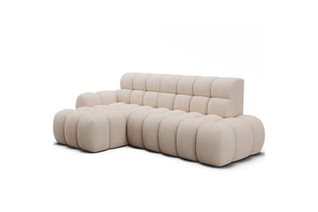 Seksjonssofa Eltap Ceedro 283x165x98 cm - Jarell 20, Beige, Venstre - Møbler - Sofaer - Sovesofaer - Sovesofa divan