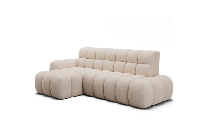 Seksjonssofa Eltap Ceedro 283x165x98 cm - Jarell 20, Beige, Venstre - Møbler - Sofaer - Sovesofaer - Sovesofa divan