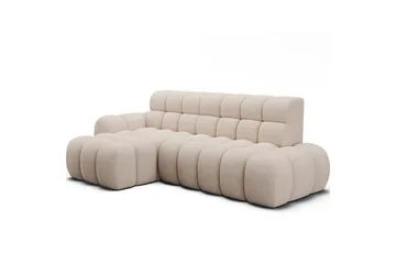 Seksjonssofa Eltap Ceedro 283x165x98 cm - Jarell 20, Beige, Venstre - Møbler - Sofaer - Sovesofaer - Sovesofa divan
