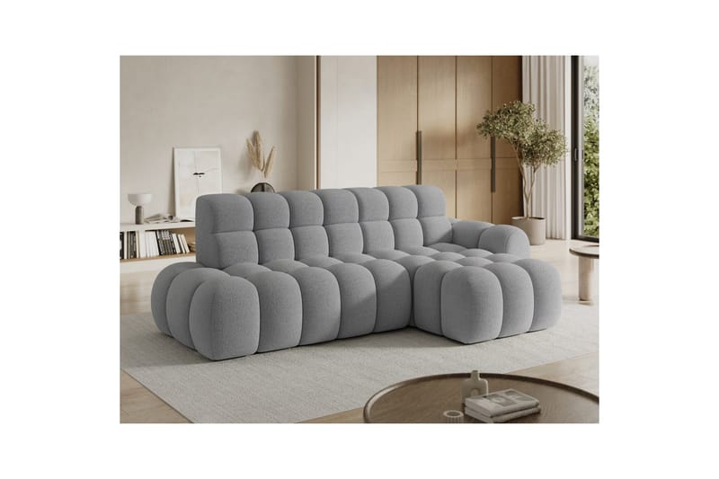 Seksjonssofa Eltap Ceedro 283x165x98 cm - Royal 04, Grå, Høyre - Møbler - Sofaer - Sovesofaer - Sovesofa divan