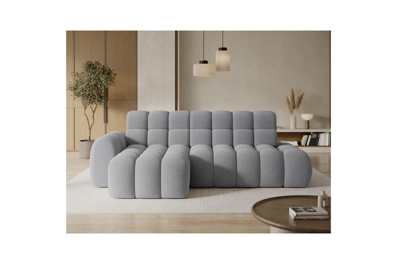 Seksjonssofa Eltap Ceedro 283x165x98 cm - Royal 04, Grå, Venstre - Møbler - Sofaer - Sovesofaer - Sovesofa divan