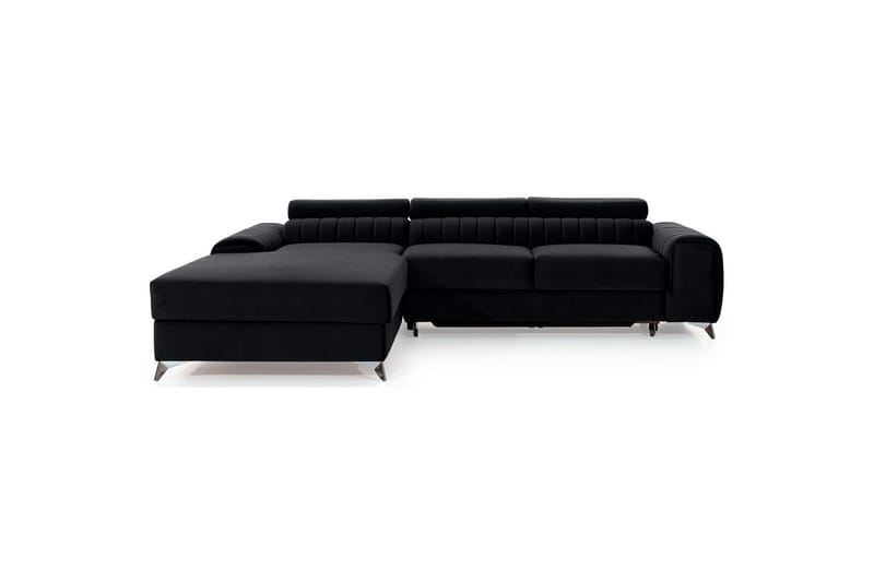 Seksjonssofa Eltap Grayson 278x205x92 cm - Loco 10, Svart, Venstre - Møbler - Sofaer - Sovesofaer - Sovesofa divan