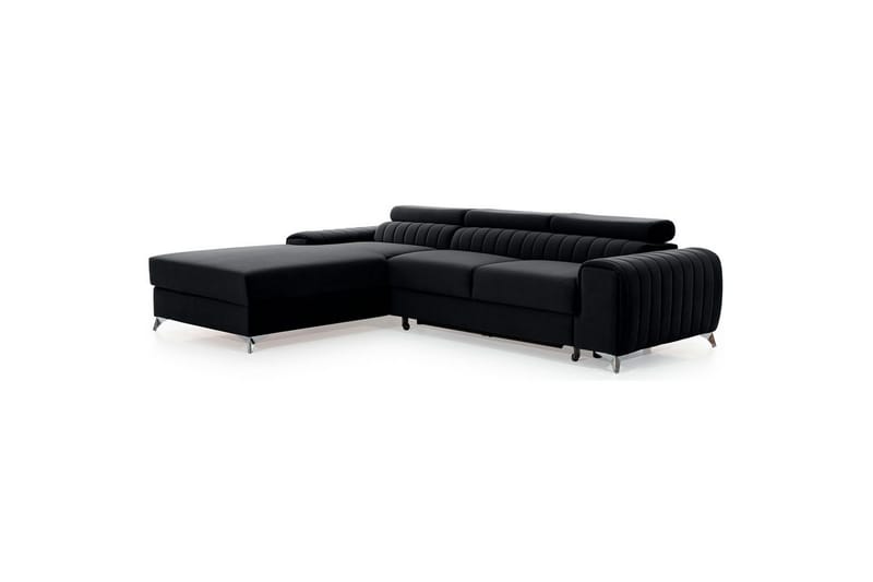 Seksjonssofa Eltap Grayson 278x205x92 cm - Loco 10, Svart, Venstre - Møbler - Sofaer - Sovesofaer - Sovesofa divan