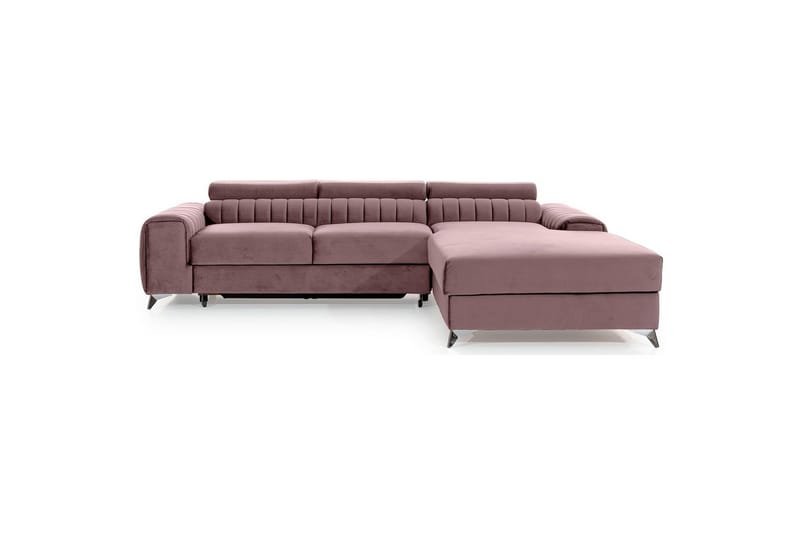 Seksjonssofa Eltap Grayson 278x205x92 cm - Loco 24, Rosa, Høyre - Møbler - Sofaer - Sovesofaer - Sovesofa divan