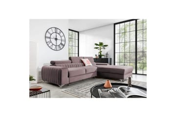 Seksjonssofa Eltap Grayson 278x205x92 cm - Loco 24, Rosa, Høyre - Møbler - Sofaer - Sovesofaer - Sovesofa divan