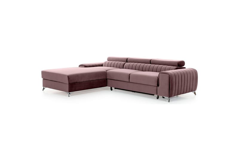 Seksjonssofa Eltap Grayson 278x205x92 cm - Loco 24, Rosa, Venstre - Møbler - Sofaer - Sovesofaer - Sovesofa divan