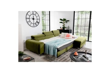 Seksjonssofa Eltap Grayson 278x205x92 cm - Loco 33, Grønn, Høyre - Møbler - Sofaer - Sovesofaer - Sovesofa divan