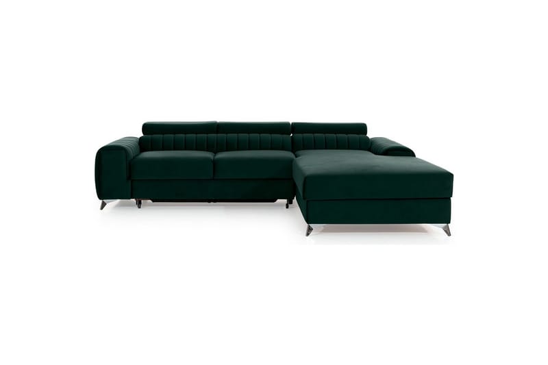 Seksjonssofa Eltap Grayson 278x205x92 cm - Loco 35, Mørk Grønn, Høyre - Møbler - Sofaer - Sovesofaer - Sovesofa divan