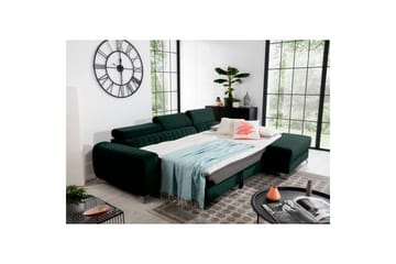 Seksjonssofa Eltap Grayson 278x205x92 cm - Loco 35, Mørk Grønn, Høyre - Møbler - Sofaer - Sovesofaer - Sovesofa divan