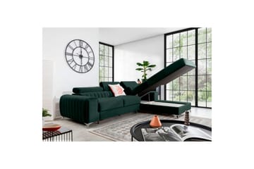 Seksjonssofa Eltap Grayson 278x205x92 cm - Loco 35, Mørk Grønn, Høyre - Møbler - Sofaer - Sovesofaer - Sovesofa divan