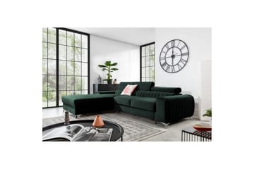 Seksjonssofa Eltap Grayson 278x205x92 cm - Loco 35, Mørk Grønn, Venstre - Møbler - Sofaer - Sovesofaer - Sovesofa divan