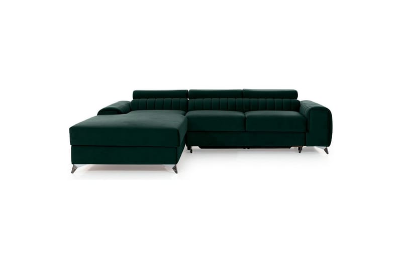 Seksjonssofa Eltap Grayson 278x205x92 cm - Loco 35, Mørk Grønn, Venstre - Møbler - Sofaer - Sovesofaer - Sovesofa divan