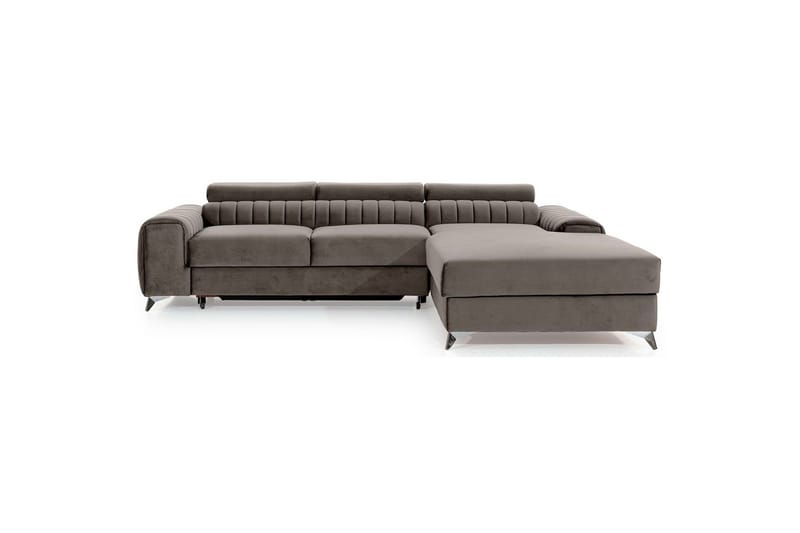 Seksjonssofa Eltap Grayson 278x205x92 cm - Loco 4, Lys Grå, Høyre - Møbler - Sofaer - Sovesofaer - Sovesofa divan