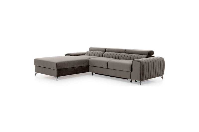 Seksjonssofa Eltap Grayson 278x205x92 cm - Loco 4, Lys Grå, Venstre - Møbler - Sofaer - Sovesofaer - Sovesofa divan
