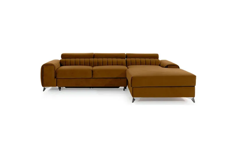 Seksjonssofa Eltap Grayson 278x205x92 cm - Loco 45, Gul, Høyre - Møbler - Sofaer - Sovesofaer - Sovesofa divan