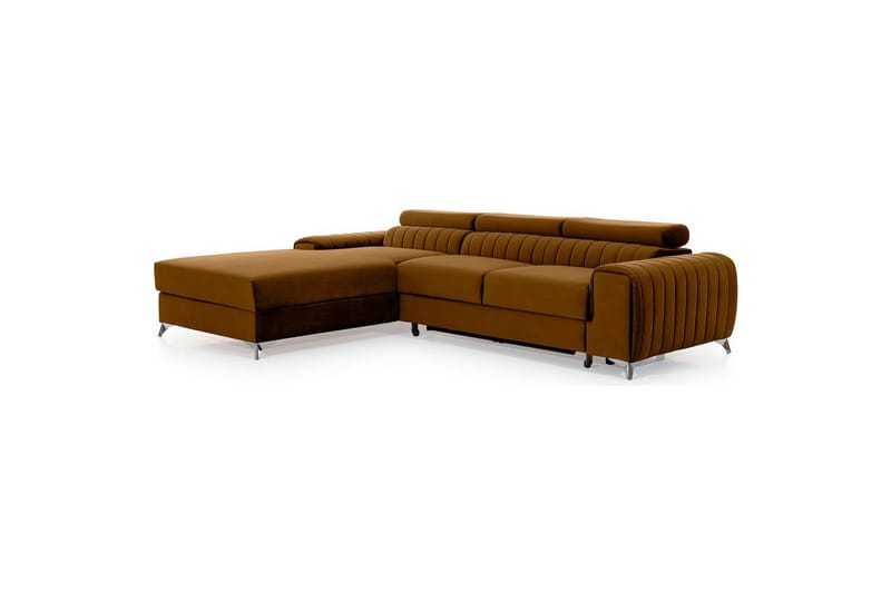 Seksjonssofa Eltap Grayson 278x205x92 cm - Loco 45, Gul, Venstre - Møbler - Sofaer - Sovesofaer - Sovesofa divan
