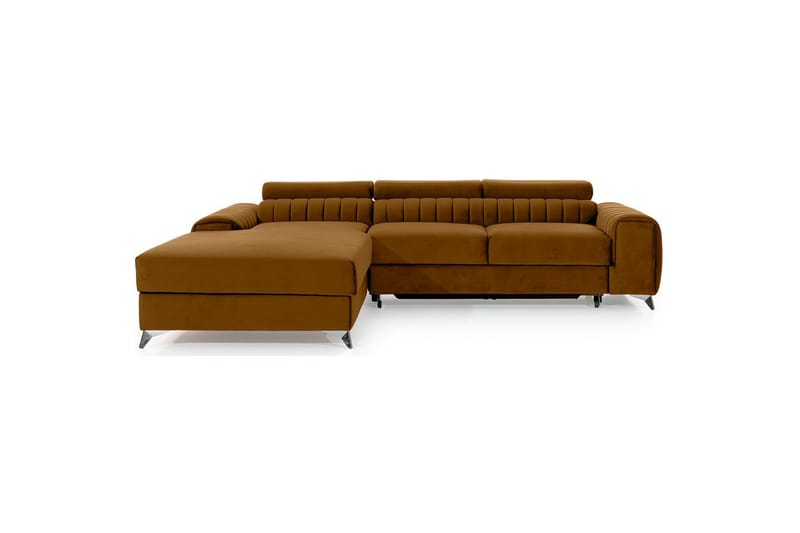 Seksjonssofa Eltap Grayson 278x205x92 cm - Loco 45, Gul, Venstre - Møbler - Sofaer - Sovesofaer - Sovesofa divan