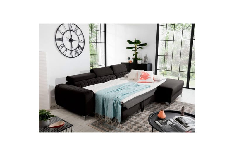 Seksjonssofa Eltap Grayson 278x205x92 cm - Loco 5, Grå, Høyre - Møbler - Sofaer - Sovesofaer - Sovesofa divan