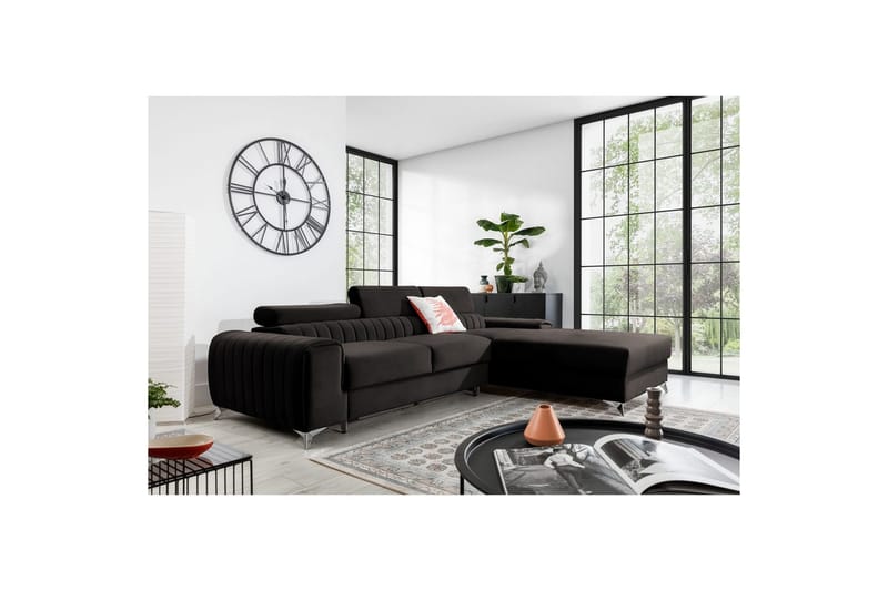 Seksjonssofa Eltap Grayson 278x205x92 cm - Loco 5, Grå, Høyre - Møbler - Sofaer - Sovesofaer - Sovesofa divan
