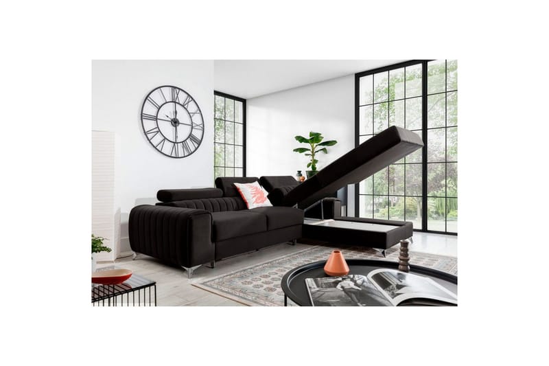 Seksjonssofa Eltap Grayson 278x205x92 cm - Loco 5, Grå, Høyre - Møbler - Sofaer - Sovesofaer - Sovesofa divan