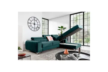 Seksjonssofa Eltap Grayson 278x205x92 cm - Monolith 76, Blå, Høyre - Møbler - Sofaer - Sovesofaer - Sovesofa divan
