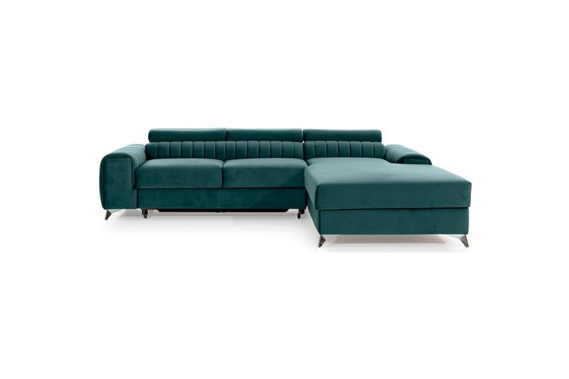 Seksjonssofa Eltap Grayson 278x205x92 cm - Monolith 76, Blå, Høyre - Møbler - Sofaer - Sovesofaer - Sovesofa divan